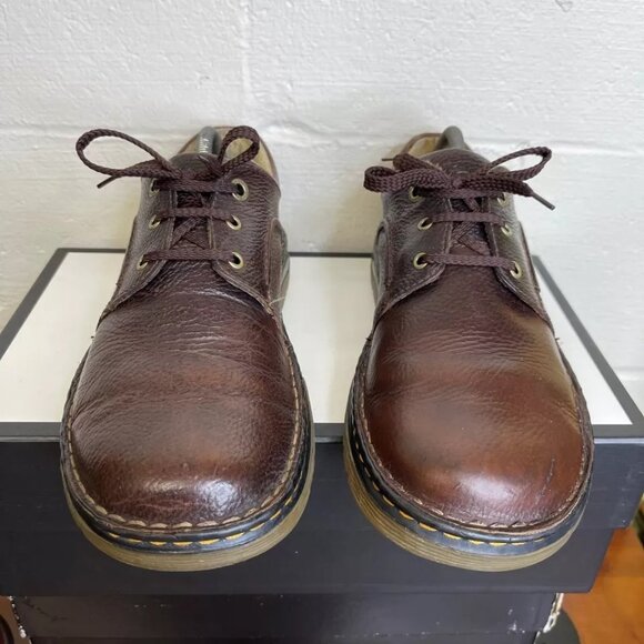 Dr. Martens 11194 Brown Pebble Leather Oxford Dress Shoes Lace up Mens Size 9 US main image 4